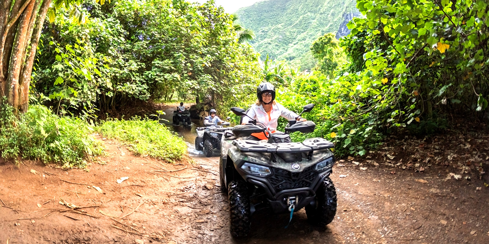 Explore Moorea’s scenic trails on an ATV